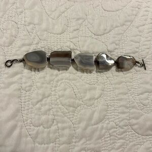 Cut Agate bracelet